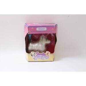 Sweetie Pups, Schnauzer, White, Pet, Brushably, Animal, Toy, Vintage Plush,